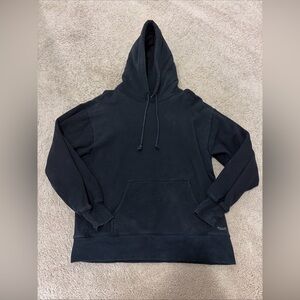 Aritzia TNA Black Hoodie Pullover Sweatshirt Size Medium Boyfriend Fit
